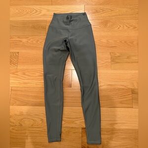 High-Waisted Alo Celery Green Leggings